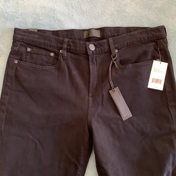 Vince Mason Relaxed Rolled Jeans in Thesta (Black) 32 with stretch - Picture 9 of 11